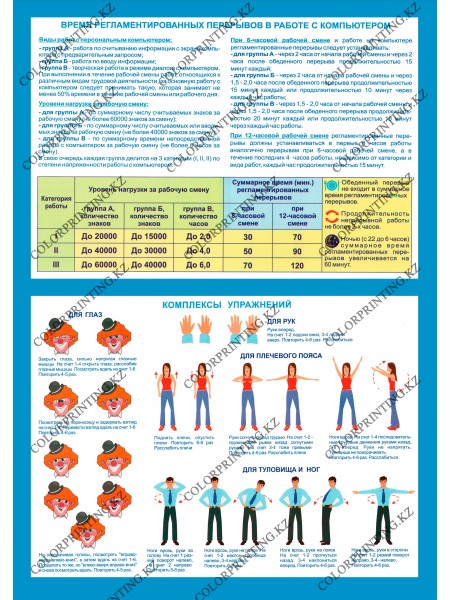 Компьютер и безопасность комплект из 2 плакатов