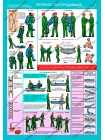 Оказание первой помощи пострадавшим комплект из 6 плакатов
