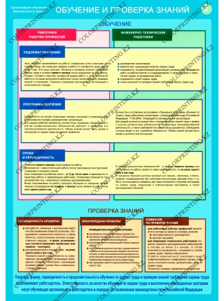 Организация обучения безопасности труда комплект из 2 плакатов