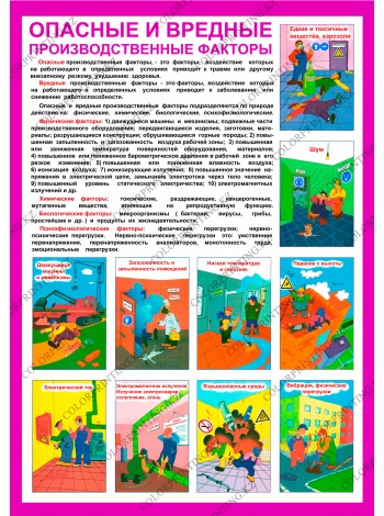 Опасные и вредные производственные факторы (PL-16)