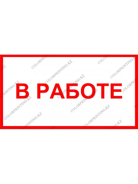 В РАБОТЕ 24х13 см